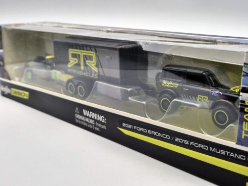 Ford Bronco (2021) és Ford Mustang GT (2015) set -  Maisto - 1:64