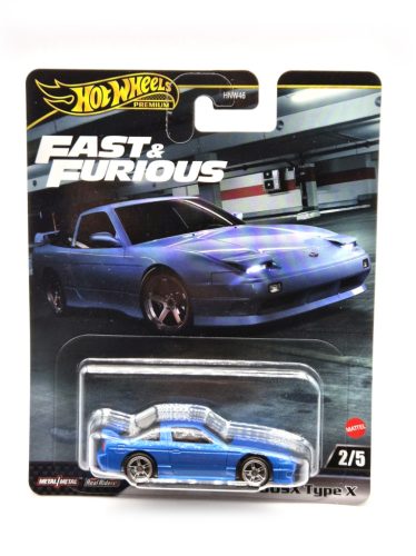 Hot Wheels Premium Fast and Furious - Rýchlo a zbesilo 2/5 - Nissan 180SX Type X (1996) -  Hot Wheels - 1:64