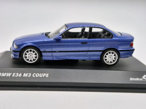 BMW E36 M3 coupe (1999) - modrá -  Solido - 1:43