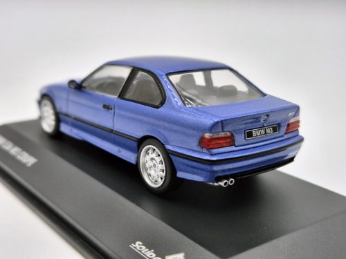 BMW E36 M3 coupe (1999) - modrá -  Solido - 1:43