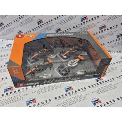   McLaren set F1 modelov áut - #4 Lando Norris - 2023 British GP - 2023 Singapore GP - 2023 Monaco GP - 2022 Abu Dhabi -  Bburago - 1:43