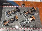 McLaren set F1 modelov áut - #4 Lando Norris - 2023 British GP - 2023 Singapore GP - 2023 Monaco GP - 2022 Abu Dhabi -  Bburago - 1:43