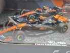 McLaren set F1 modelov áut - #4 Lando Norris - 2023 British GP - 2023 Singapore GP - 2023 Monaco GP - 2022 Abu Dhabi -  Bburago - 1:43