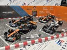 McLaren set F1 modelov áut - #4 Lando Norris - 2023 British GP - 2023 Singapore GP - 2023 Monaco GP - 2022 Abu Dhabi -  Bburago - 1:43