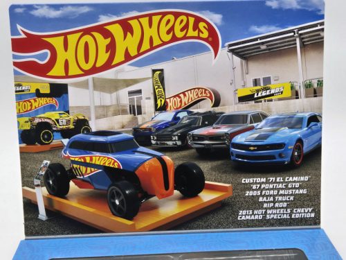 Hot Wheels Legends Theme - Hot Wheels Sada 6 kusov - Custom 1971 El Camino - 1967 Pontiac GTO - 2005 Ford Mustang - Baja Truck - Rip Rod - 2013 Chevrolet Camaro Special Editions -  Hot Wheels - 1:64