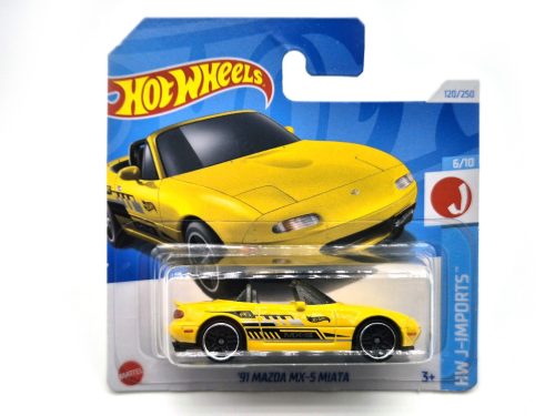 HW Mazda MX-5 Miata (1991) - HW J-Imports 6/10 - 120/250 -  Hot Wheels - 1:64