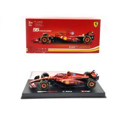   Ferrari SF-24 Team Scuderia F1 #55 (2024) - Imola - Carlos Sainz - s postavičkou pilota -  Bburago - 1:43