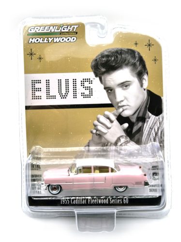 Cadillac Fleetwood Series 60 (1955) - Elvis Presley - ružová/biela -  Greenlight - 1:64