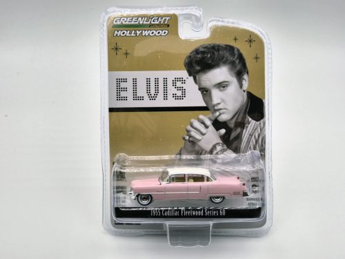 Cadillac Fleetwood Series 60 (1955) - Elvis Presley - ružová/biela -  Greenlight - 1:64