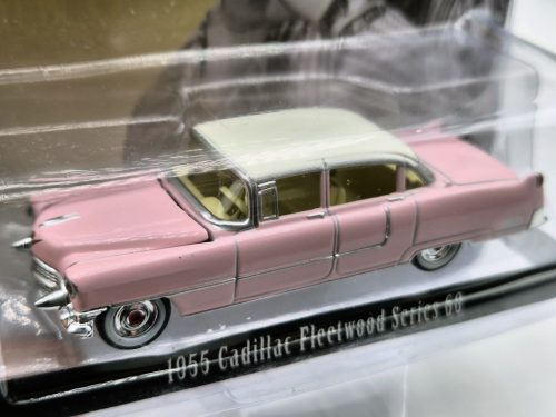 Cadillac Fleetwood Series 60 (1955) - Elvis Presley - ružová/biela -  Greenlight - 1:64