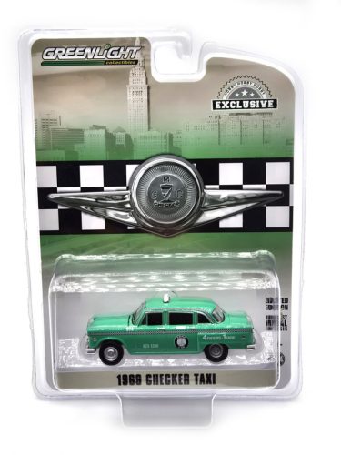 Checker motocykels Marathon A11 Staten Island New York Taxi (1969) -  Greenlight - 1:64
