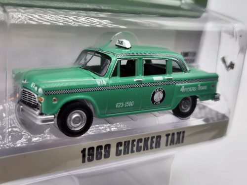Checker motocykels Marathon A11 Staten Island New York Taxi (1969) -  Greenlight - 1:64