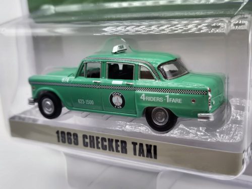 Checker motocykels Marathon A11 Staten Island New York Taxi (1969) -  Greenlight - 1:64