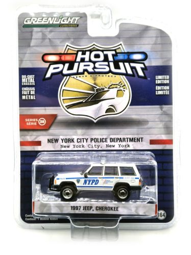 Jeep Cherokee (1997) - New York City Police -  Greenlight - 1:64