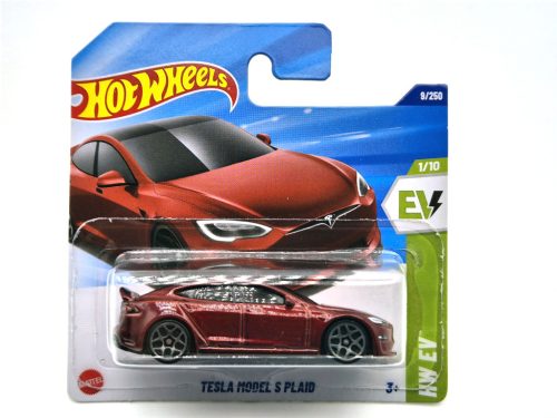 Hot Wheels Tesla Model S Plaid- HW EV  1/10 - 9/250  -  Hot Wheels - 1:64