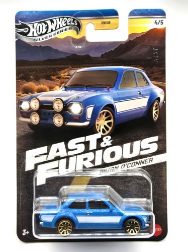 Hot Wheels Fast and Furious - Rýchlo a zbesilo 4/5 - Ford Escort RS1600 - Brian -  Hot Wheels - 1:64