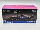 BWT Racing Alpine A524 F1 #10 (2024) - Pierre Gasly - s postavičkou pilota -  Bburago - 1:43