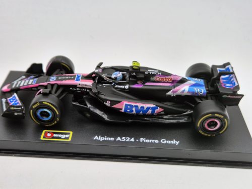 BWT Racing Alpine A524 F1 #10 (2024) - Pierre Gasly - s postavičkou pilota -  Bburago - 1:43