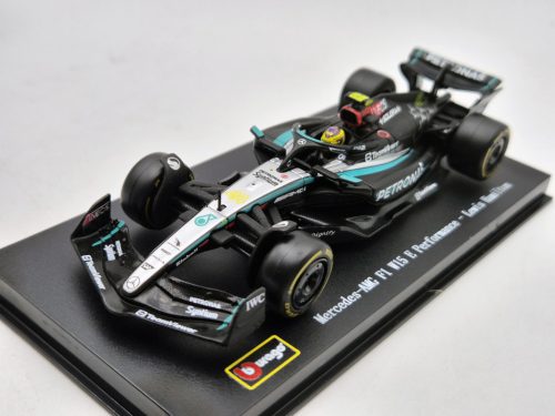 Mercedes GP W15 EQ Performance F1 #44 (2024) - Lewis Hamilton - s postavičkou pilota -  Bburago - 1:43