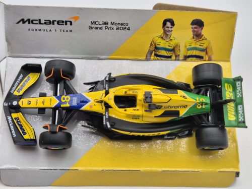 McLaren MCL38 F1 #81 (2024) - Monaco GP (Senna 30th Anniversary) - Oscar Piastri -  Bburago - 1:43