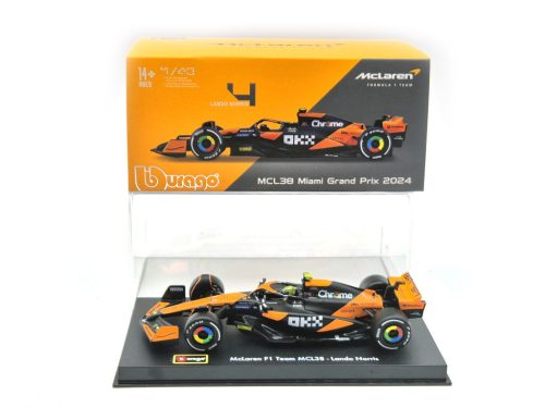 McLaren MCL38 F1 #4 (2024) - Lando Norris - s postavičkou pilota -  Bburago - 1:43