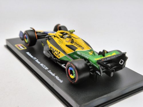 McLaren MCL38 F1 #4 (2024) - Monaco GP (Senna 30th Anniversary) - Lando Norris - s postavičkou pilota -  Bburago - 1:43