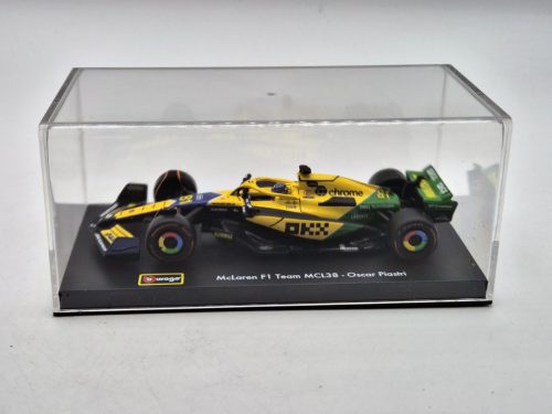 McLaren MCL38 F1 #81 (2024) - Monaco GP (Senna 30th Anniversary) - Oscar Piastri - s postavičkou pilota -  Bburago - 1:43