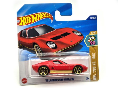 Hot Wheels Lamborghini Miura SV (1971) - HW '70s vs. '90s  6/10 - 78/250 -  Hot Wheels - 1:64