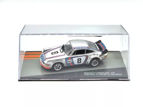 Porsche 911 Carrera 2.8 RSR - Team Martini Racing N8 Winner - 1973 Targa Florio - H. Müller - G. van Lennep - Edicola - 1:43