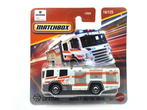 Scania P 360 Fire Truck - 16/125 - blistery -  Matchbox  - 1:64