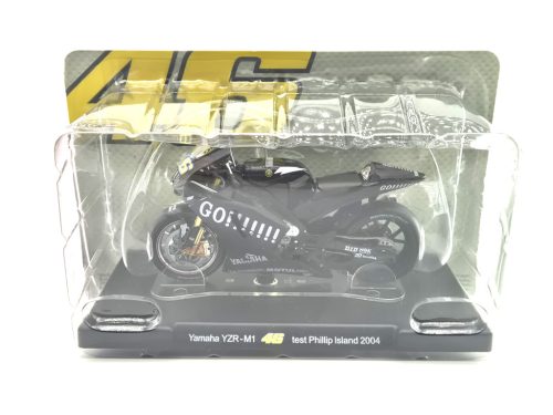 Moto GP - Yamaha YZR-M1 #46 (2004) motocykel - Philipp Island test - Valentino Rossi -  Edicola - 1:18