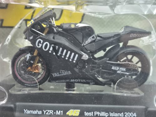 Moto GP - Yamaha YZR-M1 #46 (2004) motocykel - Philipp Island test - Valentino Rossi -  Edicola - 1:18