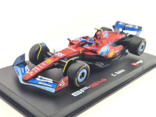 Ferrari SF-24 F1 #55 (2024) - Miami GP - Carlos Sainz - s postavičkou pilota -  Bburago - 1:43