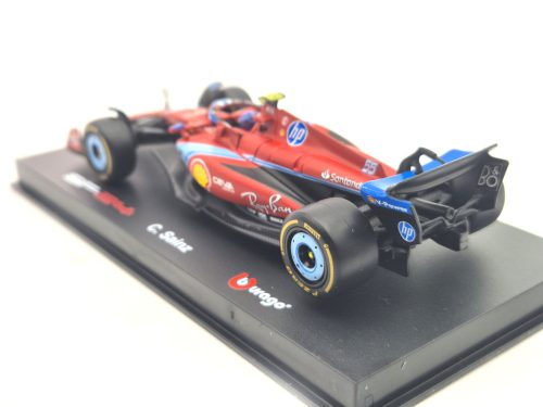 Ferrari SF-24 F1 #55 (2024) - Miami GP - Carlos Sainz - s postavičkou pilota -  Bburago - 1:43