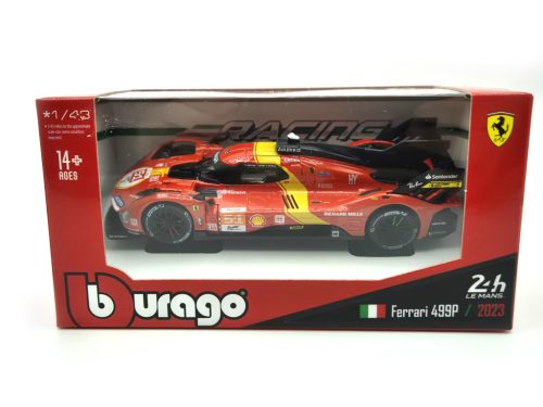 Ferrari 499P 3.0L Turbo V6 #51 - winner 24h Le Mans (2023) - Alessandro Pier Guidi - James Calado - Antonio Giovinazzi -  Bburago - 1:43