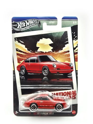 Hot Wheels '67 Porsche 911 R - Silver Series 5/5 - s dlhou kartou -  Hot Wheels - 1:64