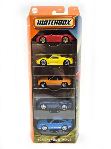 Matchbox 5 darabos autó set - Porsche Heroes / Héros  -  Matchbox - 1:64
