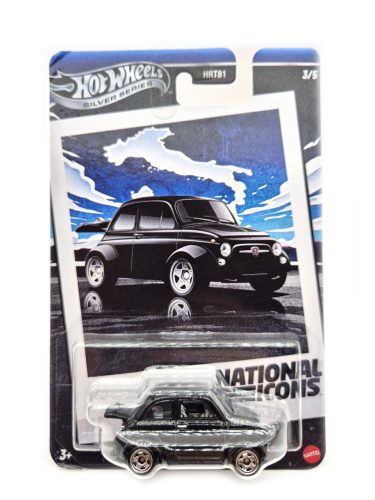 Hot Wheels '60s Fiat 500 D Modificado - Silver Series 3/5 - s dlhou kartou -  Hot Wheels - 1:64