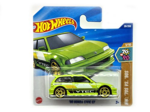 Hot Wheels '90 Honda Civic EF - HW: '70 vs. '90s 1/10 - 28/250 -  Hot Wheels - 1:64