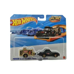   Hot Wheels Track Fleet - Porsche 911 Off-Roader - čierna - Hot Wheels - 1:64 model auta - s poškodeným obalom 