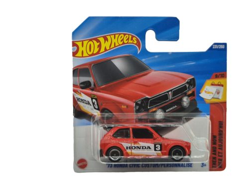 73 Honda Civic Custom - Then and Now 9/10 - 231/250 -  Hot Wheels - 1:64