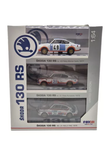 Skoda 130 RS 3-kusová sada - Fox18 - 1:64