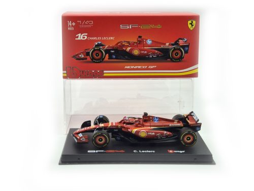 Ferrari SF-24 F1 #16 (2024) - Víťaz Monaco GP - Charles Leclerc - S PILOTOM - Bburago - 1:43