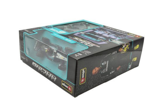 Mercedes Pit Stop - boxová dioráma - W14 EQ Performance F1 #44 (2023) - Lewis Hamilton - s mechanikmi - Bburago - 1:43