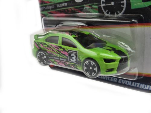 Hot Wheels 2008 Mitsubishi Lancer Evolution - Neon Speeders - Hot Wheels - model auta 1:64