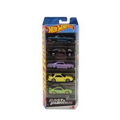 Sada 5 autíčok Hot Wheels - Fast & Furious - 1:64