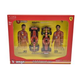   Ferrari SF-24 F1 set (2024) - #16 Charles Leclerc - #55 Carlos Sainz - Bburago - 1:43