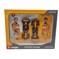   McLaren MCL38 F1 set (2024) - #4 Lando Norris - #81 Oscar Piastri - Bburago - 1:43