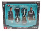 Mercedes W15 F1 set (2024) - #44 Lewis Hamilton - #63 George Russell - Bburago - 1:43