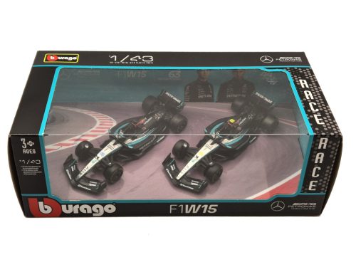 Mercedes W15 F1 set (2024) - #44 Lewis Hamilton - #63 George Russell - Bburago - 1:43